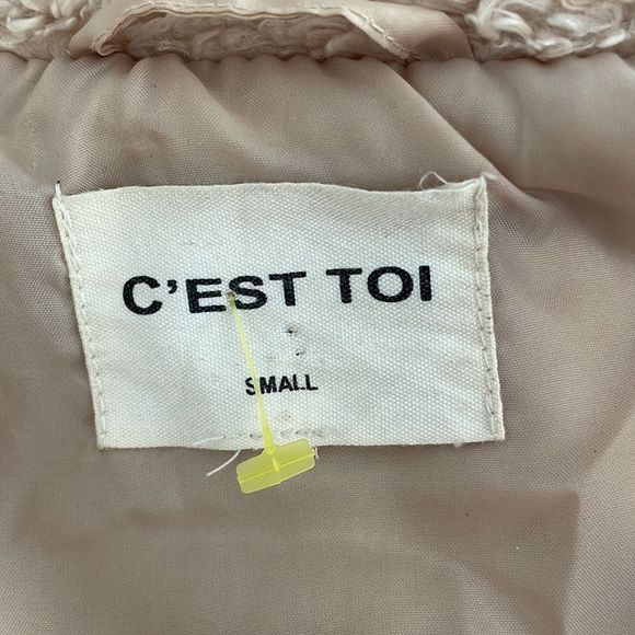 Cest too teddy bear, style jacket, size small - Picture 6 of 7